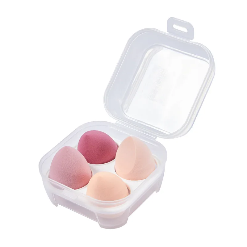
Private Label Makeup Blender Sponge Set 4pcs Makeup Sponge Non-latex Soft Beauty Sponge Makeup Blender with Retail Box Wholesale 