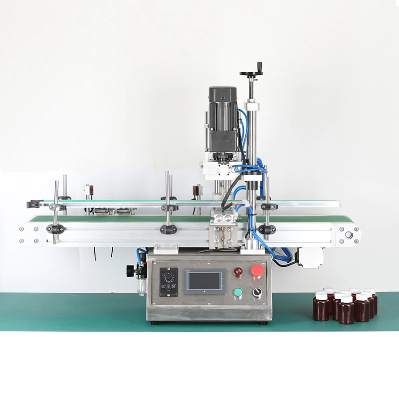 Automatic Desktop Cap Capper Trigger Sealing Plastic Glass Dropper Spout Pouch Bottles High Efficiency Bottle Capping Machine