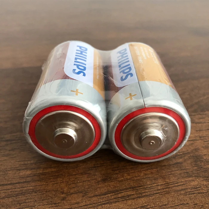 Clocks Cells Cheap Philips LongLife D 1.5V R20L2B/97 Non-Rechargeable Battery