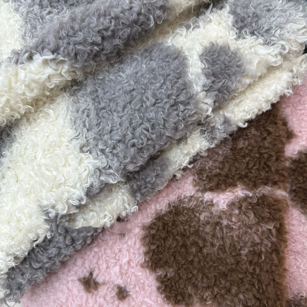 Wholesale China Coat Toys, Pillow Jacket 280gsm Double Side Plain Color Granular Plush Teddy Fleece Knit Fabric/