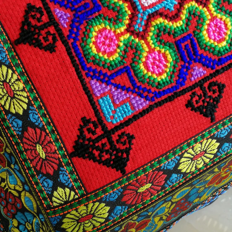 Embroidered Throw Pillow Cover Decorative Pillowcase Vintage Cushion Cover Hot sale Needlepoint pillowcase
