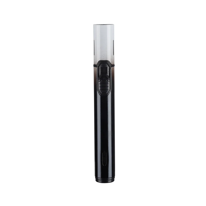 LAIWEI  BS-121 Long windproof direct-flush gun visible gas window cigar aiguille outdoor gas lighter blow torch