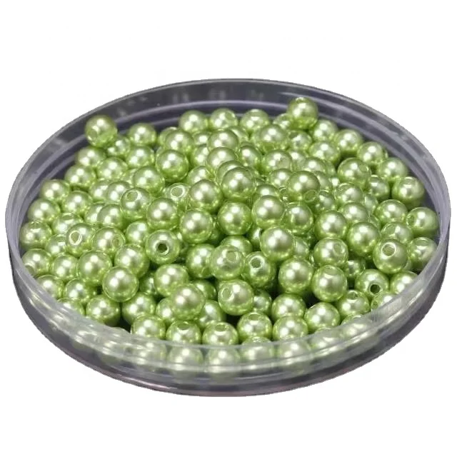 Factory Direct Sale Cheap Price 60 colors Imitation ABS Plastic Pearl Beads With Holes