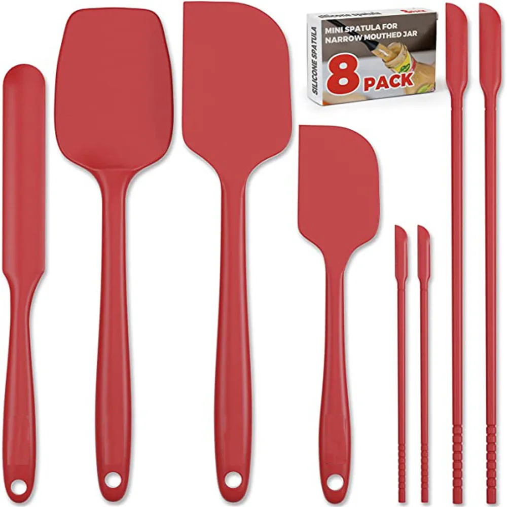 Набор из 8 шпателей включает в себя 4 мини-шпатели силиконовые шпатели используемые для выпечки на