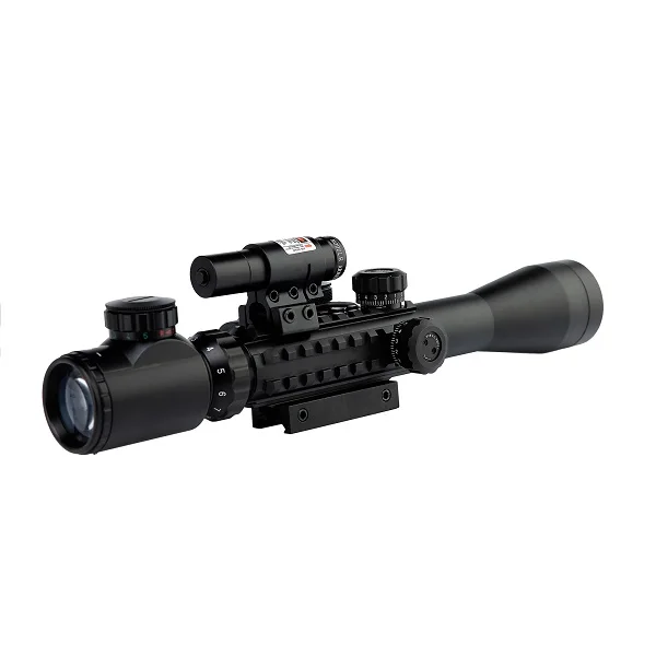 Spike scope C3-9x40 with Red Laser and mini red dot sights for out door hunting sports combined scopes