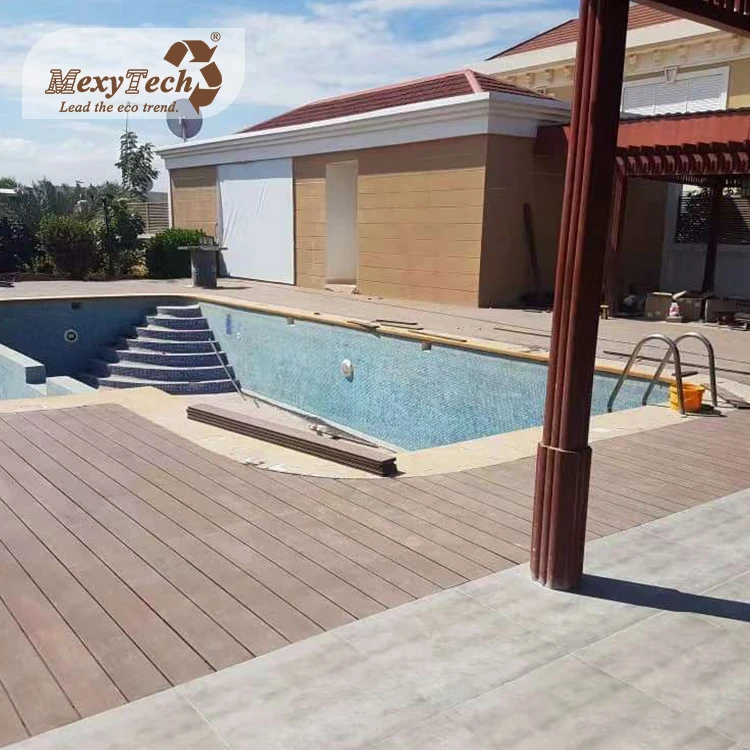 Китайская фабрика легко устанавливается скольжению открытый настил пола co-экструдированный wpc decking