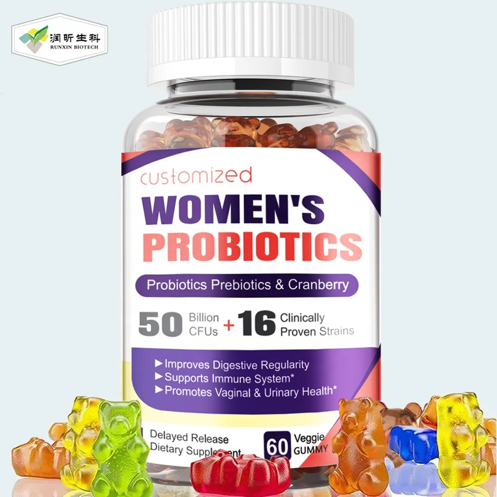 50 billion cfu women probiotic supplement vaginal probiotics gastrointestinal health probiotics gummy