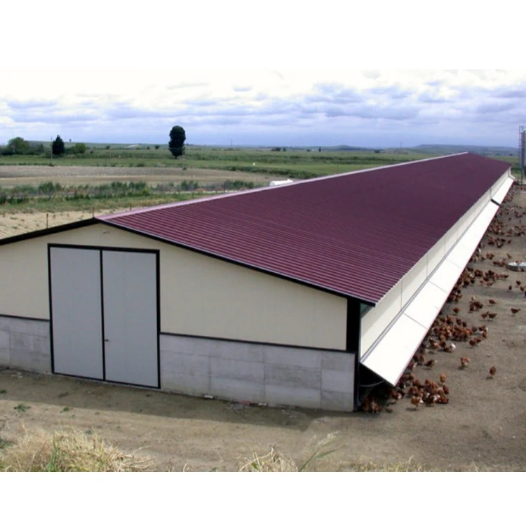 Prefabricated steel structure houses warehouse pole barn house horse barn with riding shed