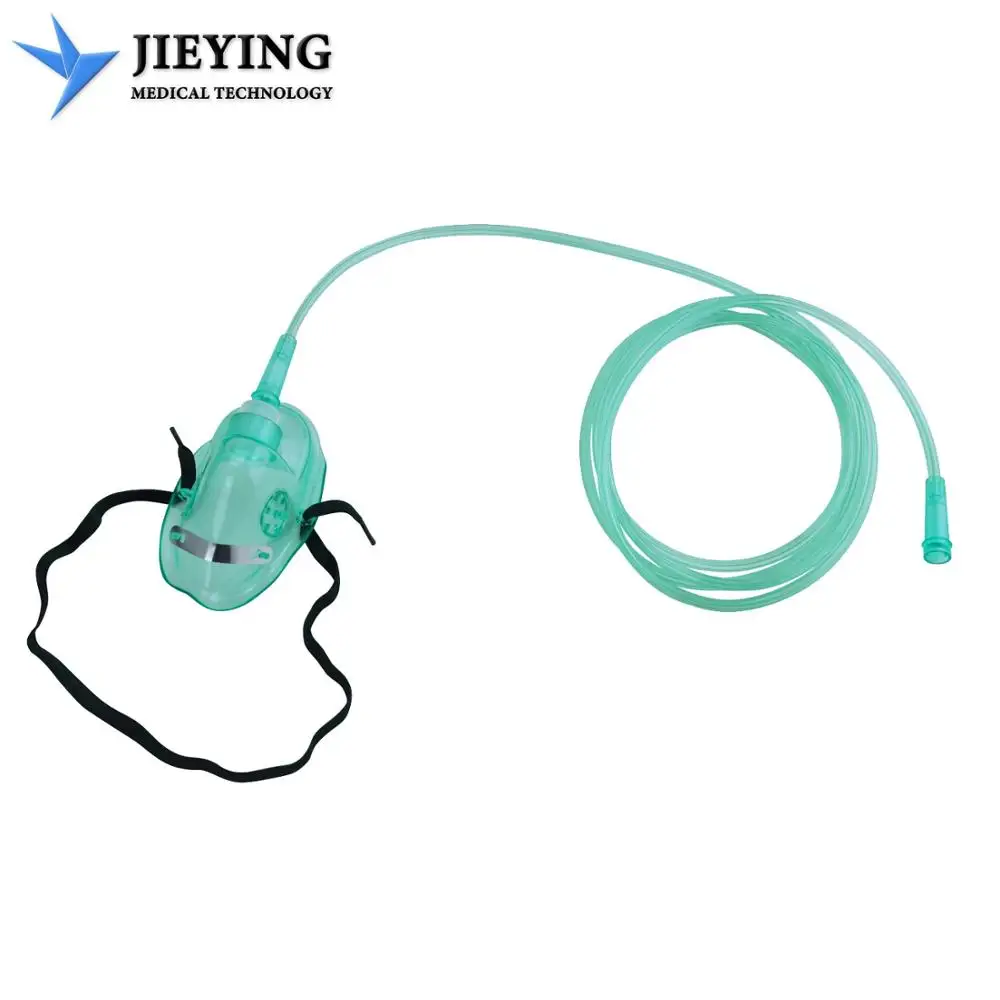 Factory price quality adult and child Disposable medical pvc oxygen face mask with oxygen