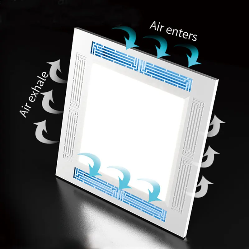 HEPA Air Purifier sterilizer LED Panel Light disinfection led panel light UVC sterilization