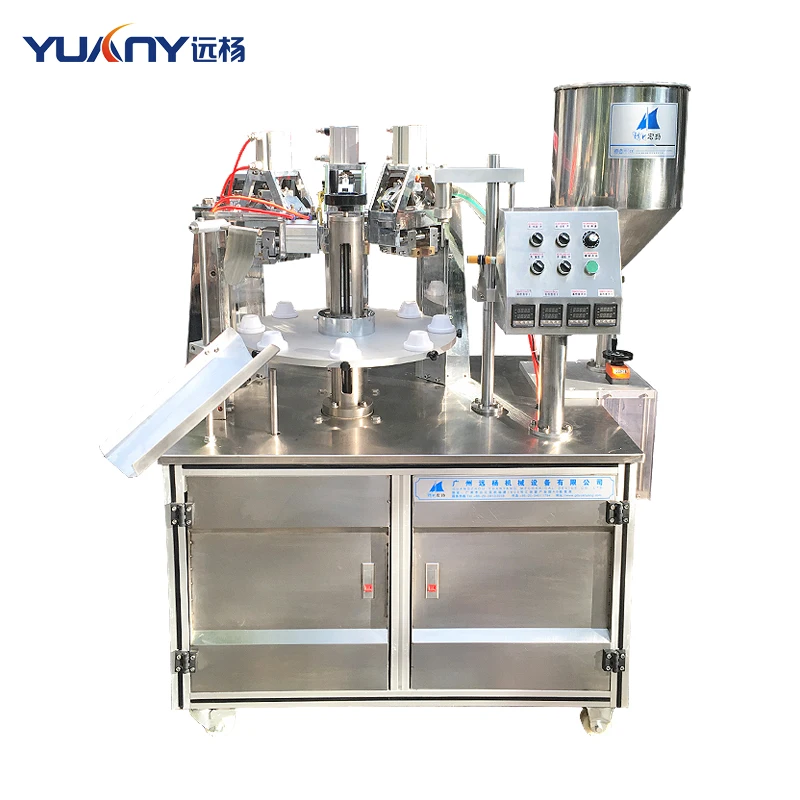 Small Plastic Soft  Paste End Folding Filling Filler End Seal Cosmetic Tube Sealing Machine