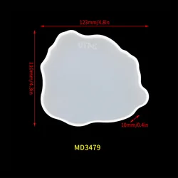 Epoxy Resin Molds Irregular Coaster Moulds Silicone Casting Molds for Agate Coaster