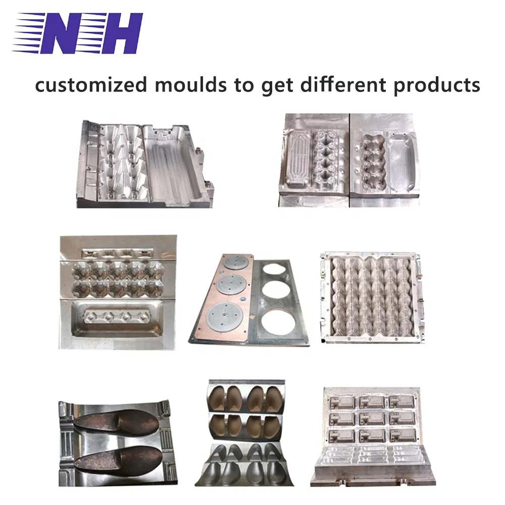 Professional pulp thermoforming equipment coffee tray milk tea beverage fixed coaster biodegradable paper egg tray machine