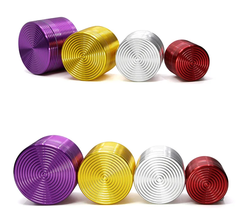 Hot-selling new type thread 4-layer aluminum alloy diameter 42mm grinding machine New tobacco grinding machine