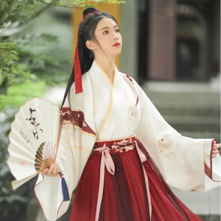 Classics Modern Hanfu Dress Hanfu Costume S Stage Performance Chinese Traditional Chinese Children Girl Clothing Quantity Red