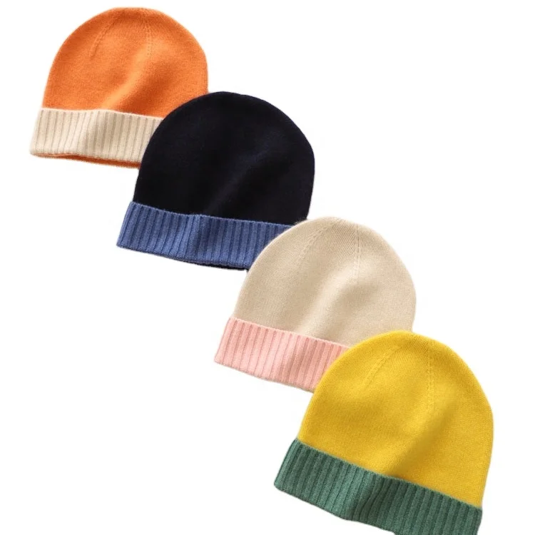 HOT SALE baby's colorful cashmere knit beanie