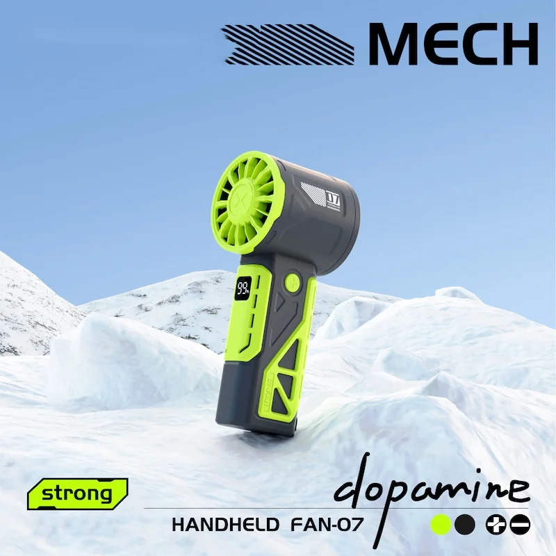 3GOLD Y16 6 Colors 100 Speed Mecha High Speed Strong Wind Hand-held Fan Mini Portable Usb Charging Long Battery Life Fan