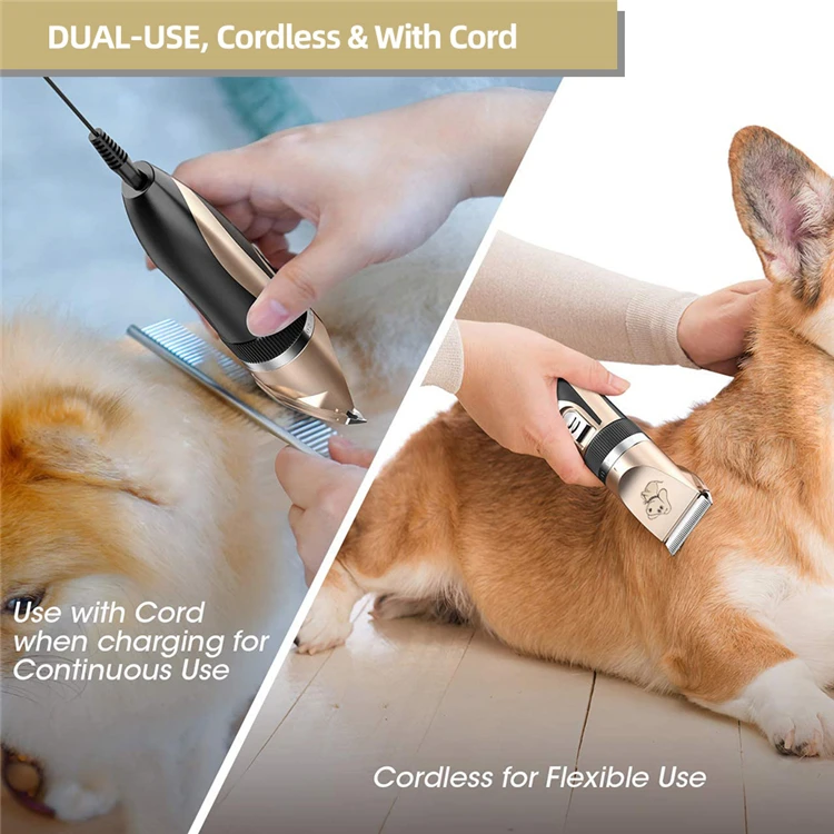 New hot selling pet shaving electric scissors pet teddy dog cat grooming rechargeable electricly dog shaver