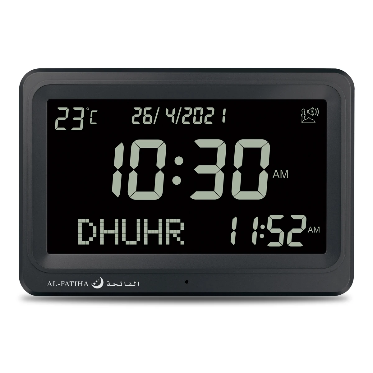 AL-FATIHA Wholesale FAJ-113 AL FAJR Azan Clock Wall Table Muslim Digital Prayer Time Reminder Clock Daily Alarm