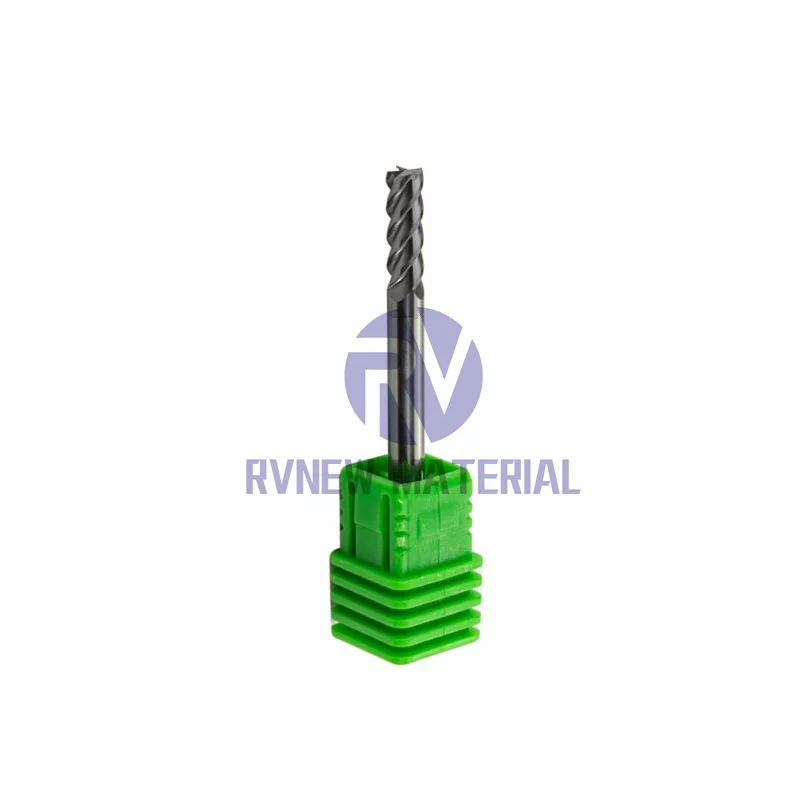 HRC 45 degree tungsten carbide standard length 2/3/4flute square cnc milling cutter tool end mill