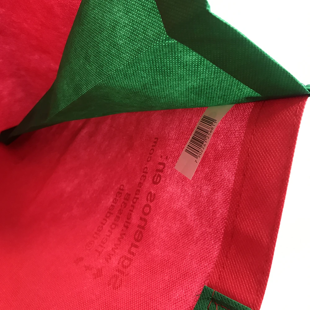 Custom  Promotional Reusable Eco Supermarket Shopping Bag Foldable Non Woven for Grocery