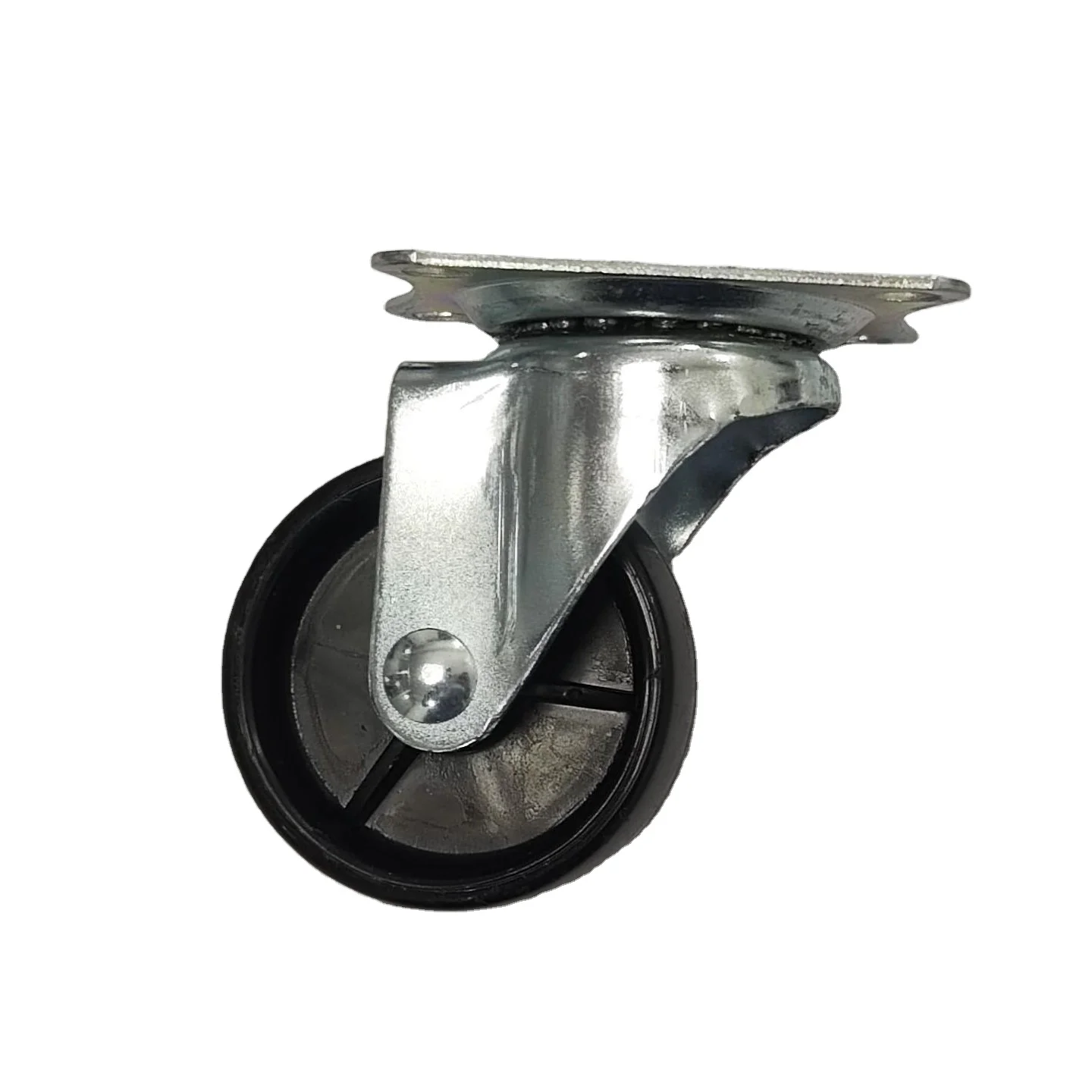 HM2209 Factory Directly 3 inch Factory Direct Sales Black Light Shopping Cart/Flatbed Cart Universal Caster Wheels