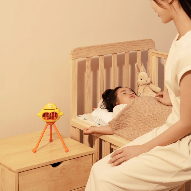 Baby Stroller Fan With Mosquito Repellent Auto Oscillating Flexible Octopus Tripod Mini Portable Clip USB Charging Stroller Fan