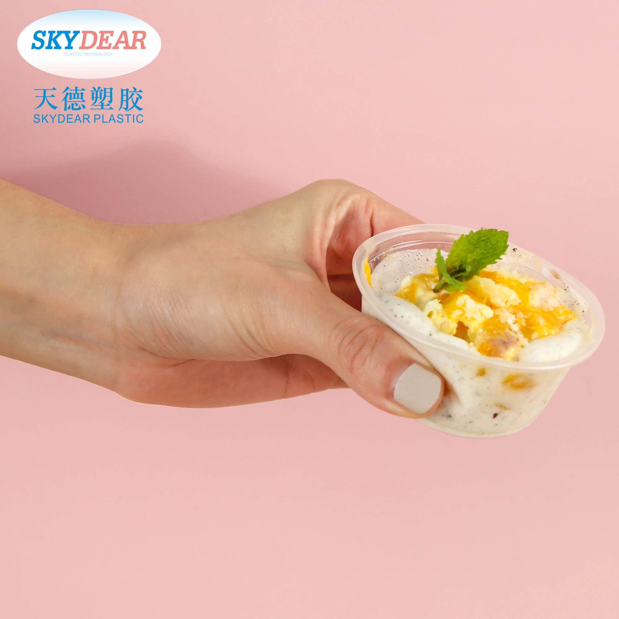 Disposable Ice Cream Cup With Lid Cover Logo 3Oz 4Oz 5Oz 8Oz 16Oz 32Oz 2.5 3.5 4 8 12 16 32 Oz 125Ml 500Ml 100 450 900 Ml China