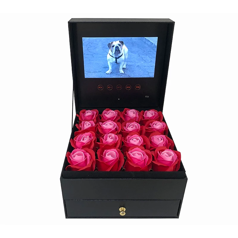 Upload Your Photo Lcd Screen Video Playing Flower Box Wholesale To Upload Your Baby Wedding Photo Albums
