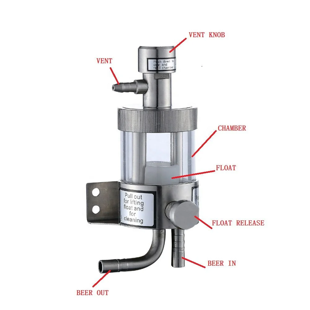 Beverage Accessories Equipment Stainless Steel Foam on Beer Faucet detector Beer Dispense System