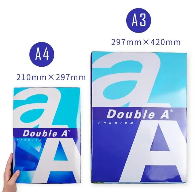 Копировальная бумага формата А4 Double A 70 г/кв. М 75 80 100% мякоти 500 листов/копировальная по