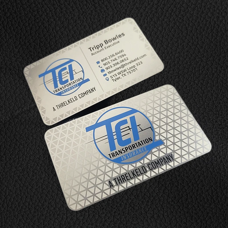 Оптовая Продажа с лазерной резкой гравировкой металлическая визитная карточка из нержавеющей стали пустая кодом QR