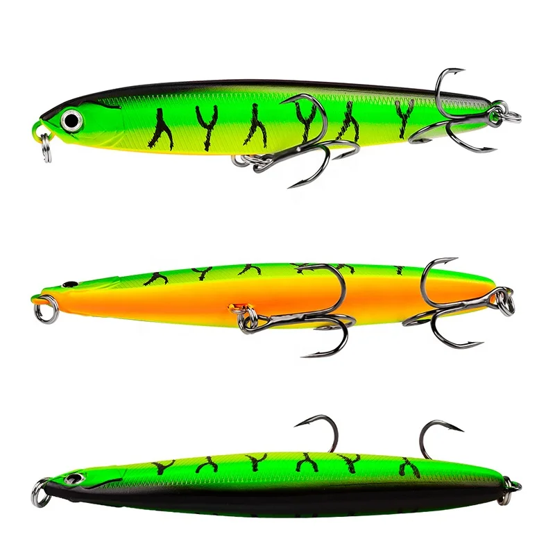 24g Artificial Hard Fishing Lure Sinking Pencil Bait 6 Colors Long-casting Sea Fishing Swimbait Support customization