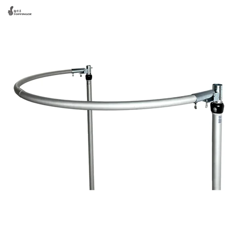 High Quality 3 M Round Crossbar Strong Adjustable Aluminum Pipe and Drape Backdrop Stand Heavy Duty for Wedding Stage Decoration