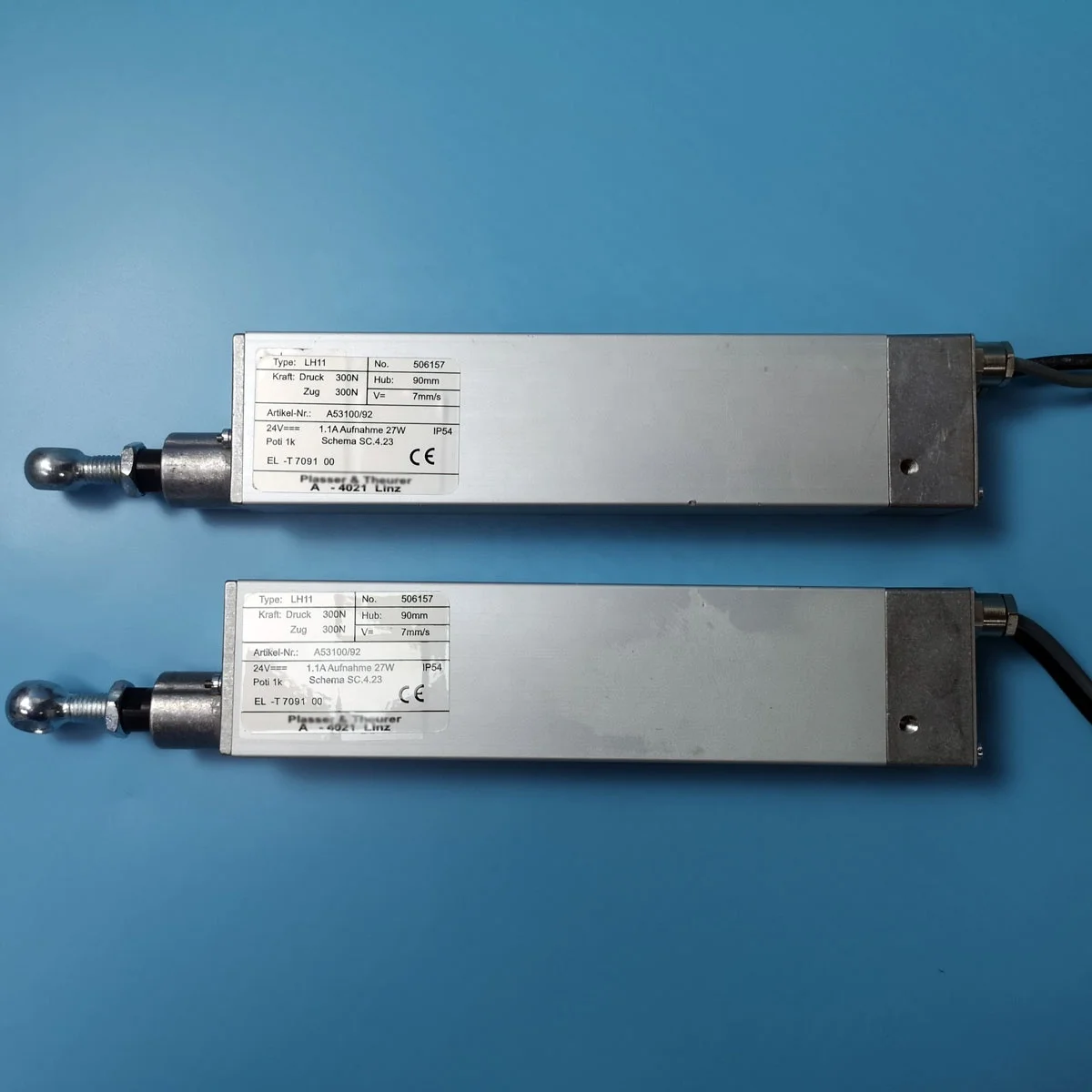 EL-T 7091.00 Electric Cylinders For The Railway Maintenance Machinery Of  Plasser Original Parts EL-T 7059.00