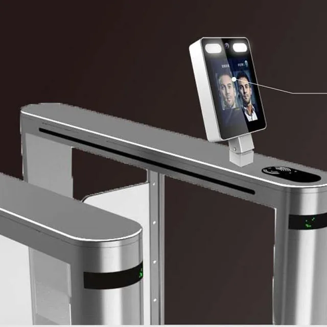 Тепловая температура обнаружения с функцией распознавания лиц контроля доступа по отпечаткам камера