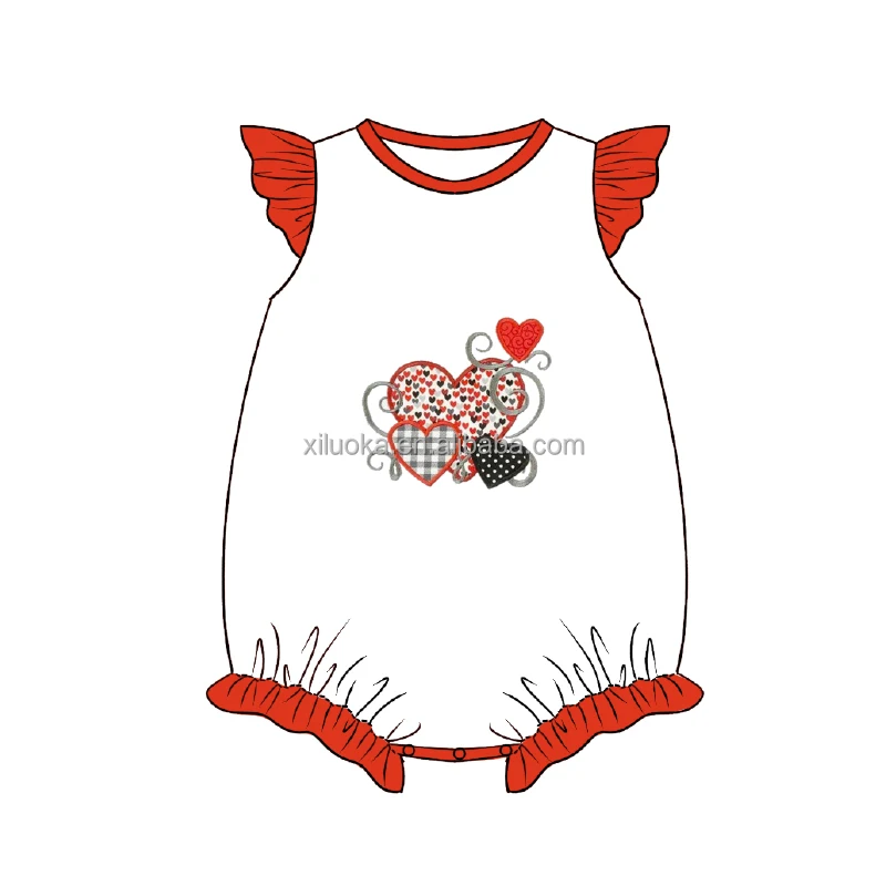 Baby Summer Romper Customization Four Leaf Clover Style Baby Romper clothing boutique fashion