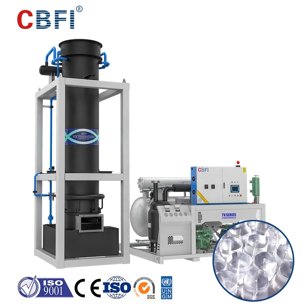 30 Tons Capacity Tube Ice Making Machine With Packing System For Ice Business