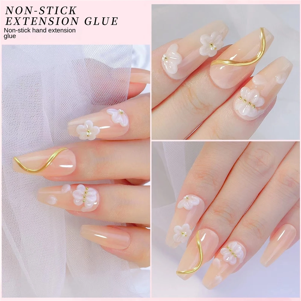 Non Stick Hand Building Gel Hard Gel Nail Builder Fast Solid Poly Gel Acrylic Extension glue