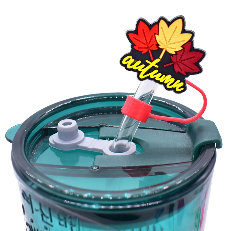 Fall Season Straw Cover Fits 30 40 Oz Tumblers Reusable Straw Cover Cap for 10mm Tumbler Accessories Thanksgiving Straw Toppers