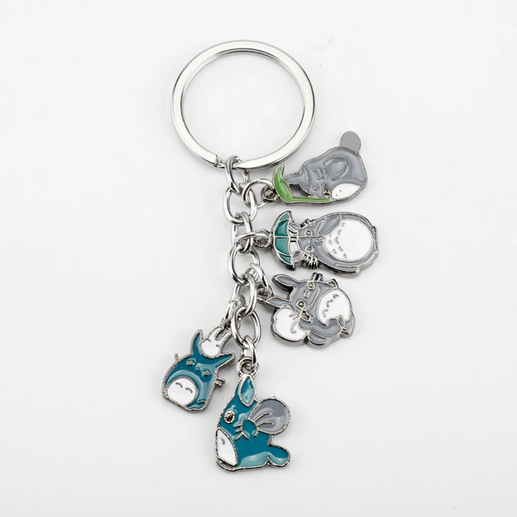Японские Мультяшные Аниме брелки ювелирные изделия Totoro Miyazaki маленькие эмалированные Подвески брелок Рождественские подарки женщины для детей