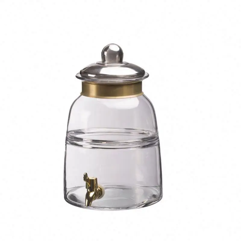 Wholesale SGS certificate Customized logo fruit juice dispenser with copper ring 8L/5L/4L/3L