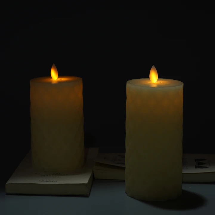 Wedding Decoration  Electric Pillar Battery Operated Led Component For Color Changing Candle Candle