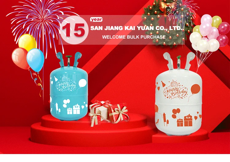 Пустой одноразовый гелиевый баллон 50LB 22.3L низкого давления, баллон для гелия, газовый баллон для гелия с 99.99% гелиевым газом