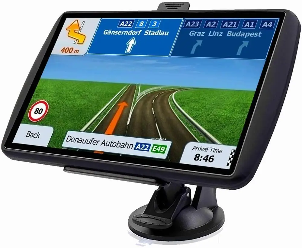 Truck 7 Inch Portable GPS Navigation System  Car Locator Navigator Free Map 3D View Map Display