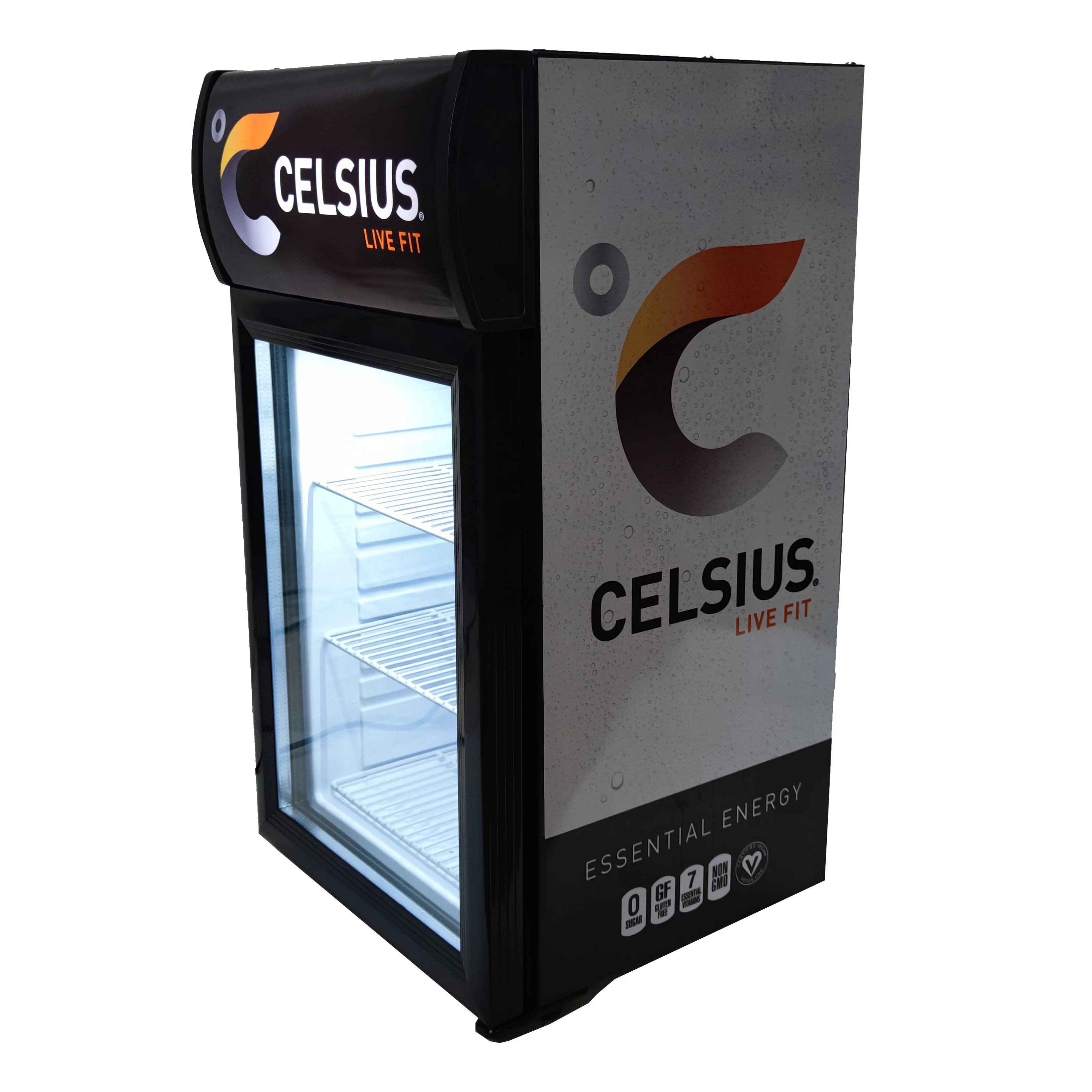 Factory Commercial Single-Temperature Vertical Display Fridge for Beverages for Supermarket Drink Chiller & Cooler Displays