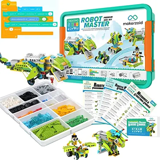 Программируемый робот Makerzoid игрушки с дистанционным управлением мастер (Премиум) робототехники наборы для детей 8 лет выше