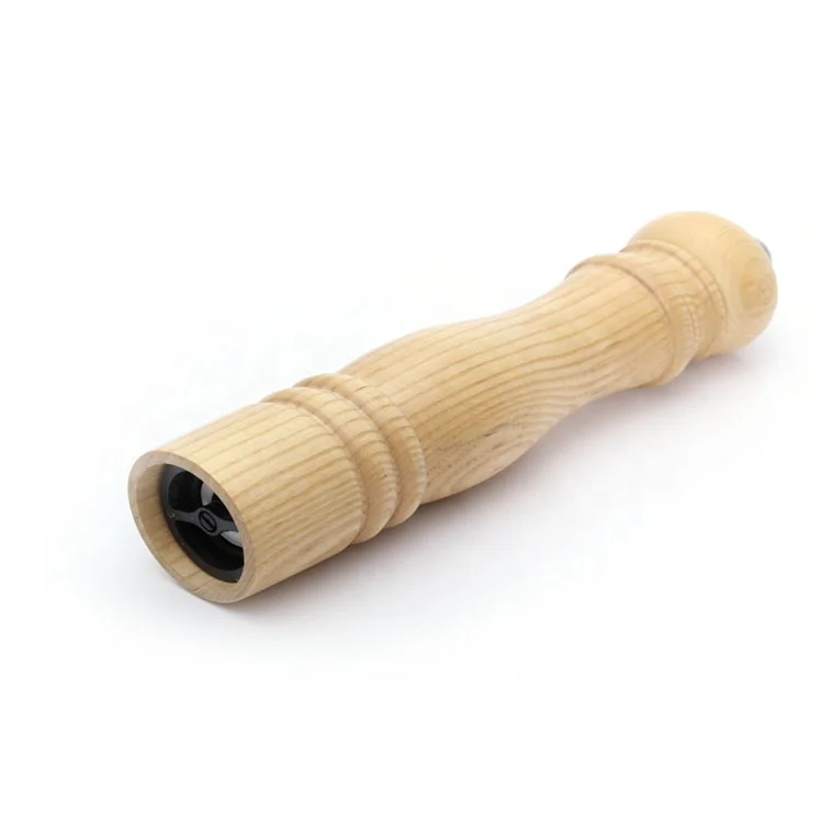 Wholesale Manual Refillable Ash Wood Salt and Pepper Mill Grinder with Adjustable Coarseness