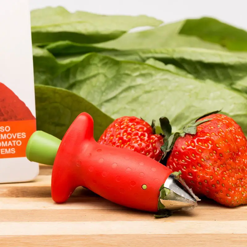 Qimeng Amazons Best Selling Products Fruit Vegetable Tools Strawberry Huller Tomato Stalks Knife Corers Remover Clip Portable