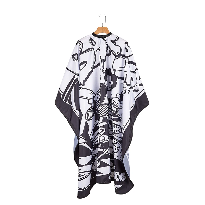 custom logo Hairdressing Salon  Anti-static resistant Waterproof Polyester Hairdressing barber hair cutting sheet apron